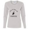 Heavy Cotton Women's "Budget" Long Sleeve T-Shirt Thumbnail